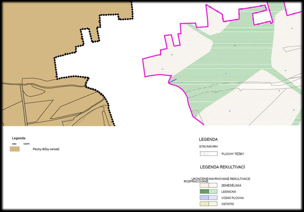 [53] Dále návrh územního plánu na západním okraji města vymezuje Hořanský koridor pro přemístění vedení VVN a produktovodů, který brání postupu lomu Vršany.