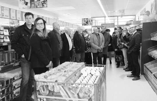 Nový supermarket Norma, kde se den před otevřením