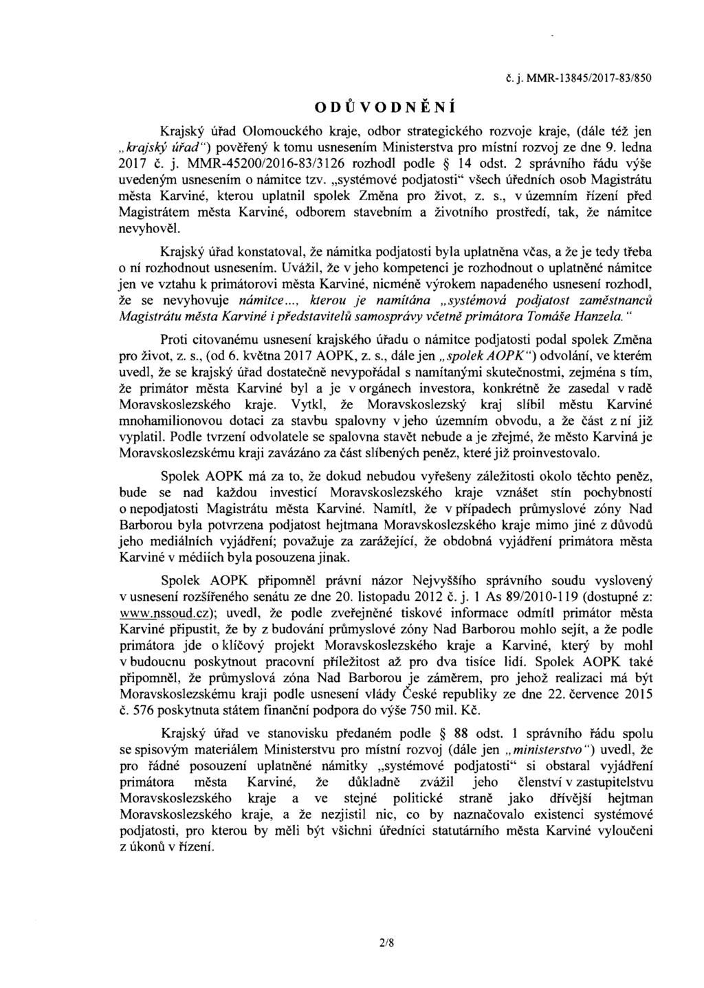 ODUVODNENi c. j.