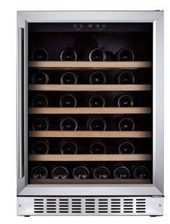 Vinotéky Vinotéka GUZZANTI GZ 46 Vinotéka GUZZANTI GZ 07 46 lahví vína 7 lahví vína Možnost uskladnění až 46 lahví vína (145 l) Nastavení teplot od 5 do 22 C 6 dřevěných polic Digitální display Modré