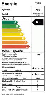 3) Energetický štítek elektrospotřebičů - chladničky, mrazničky, pračky, sušičky prádla, myčky, elektrické trouby, elektrické ohřívače vody, světelné zdroje, předřadníky k zářivkám, klimatizační