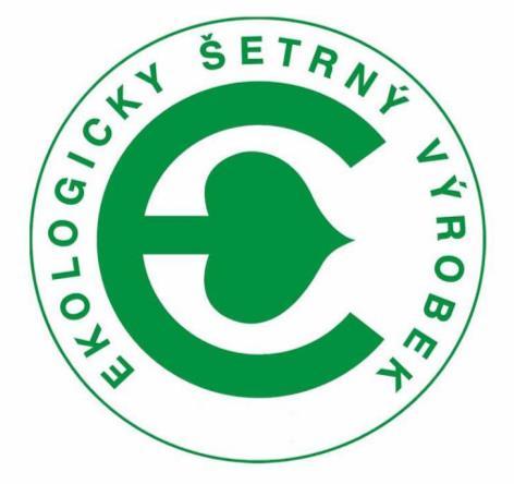 Ekologicky šetrný výrobek - značku propůjčuje MŽP (zprostředkovává agentura CENIA) - posuzuje celý životní cyklus výrobku, včetně provozu výrobku a jeho obalu -