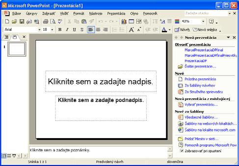 vytvorenia prezentácie je výber navrhnutej šablóny, ktorá presne určuje vzor prezentácie, ale nezahrnuje obsah - môžete