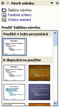 4. K dispozícii je viac šablón. 5. Pomocou posuvníka si prehliadnite rozvrhnutie snímkov a potom vyberte rozvrhnutie pre úvodní snímok. 6.