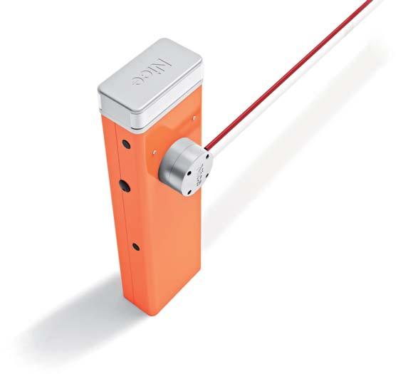 AUTOMATICKÉ DOPRAVNÍ ZÁVORY S-BAR Elektromechanická automatická dopravní závora. Motor na 24 Vdc, vestavěná řídicí jednotka, rameno do 4 m.