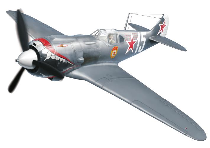 La- 84 SOVIET WWII FIGHTER :48 SCALE PLASTIC KIT intro The Lavochkin La- fighter was developed from the preceeding LaGG-3.