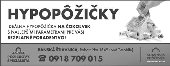 TÝŽDENNÍK MESTA BANSKÁ ŠTIAVNICA 20. marec 2014 číslo 10 ročník XXV cena 0,40 Dotácie poskytnuté z rozpočtu mesta str. 2 Pripomíname me si Svetový deň vody str.5 Dotazník ku komunitnému plánu str.