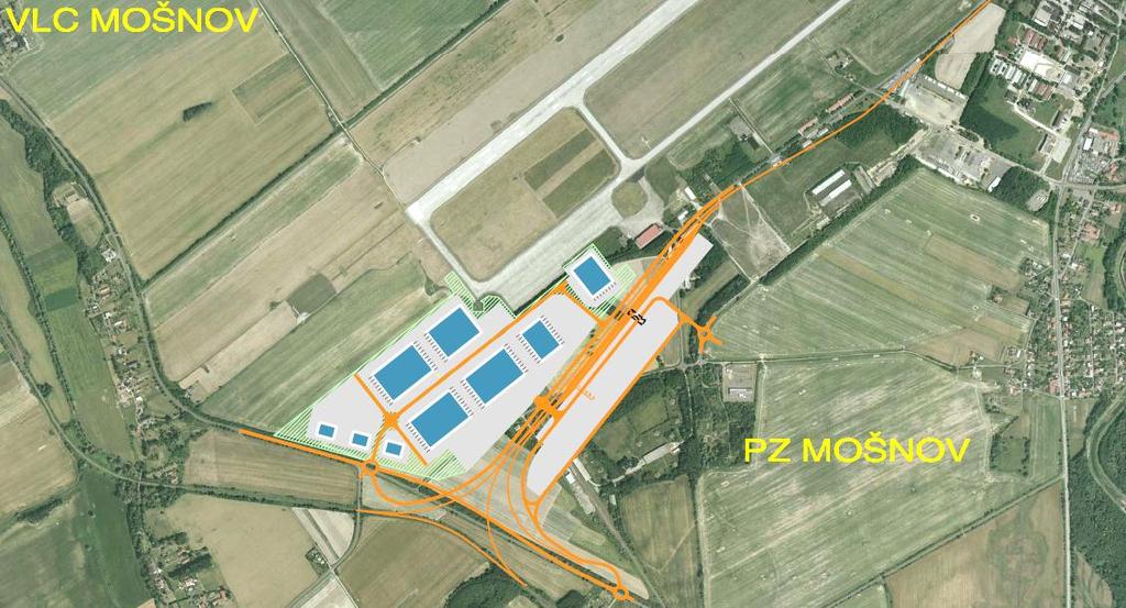 Vybudování VLC představuje tyto základní výhody: unikátní moţnost napojení tří druhů dopravy (silniční, ţelezniční a letecké) s minimalizací dob přechodů přepravovaného zboţí mezi jednotlivými druhy