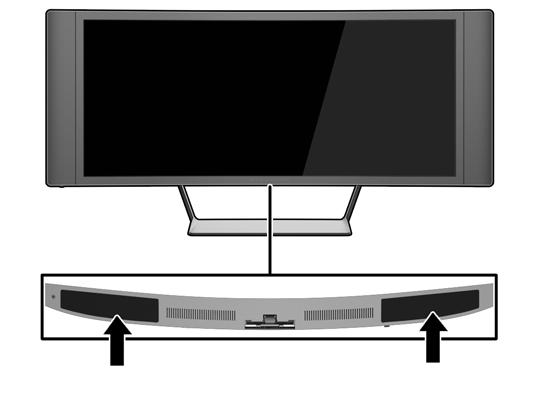 Umístění štítku s parametry produktu Štítek s parametry produktu na monitoru obsahuje číslo produktu a sériové