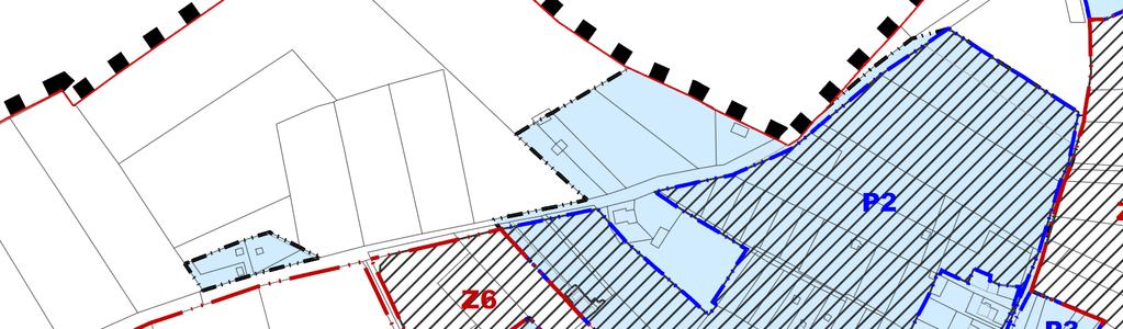 Územní studie ploch Z a P a. Vymezení řešeného území Územní studie řeší využití ploch Z a P navržené v ÚP Bechlín. Řešené území se nachází na severním a severozápadním okraji sídla Předonín.