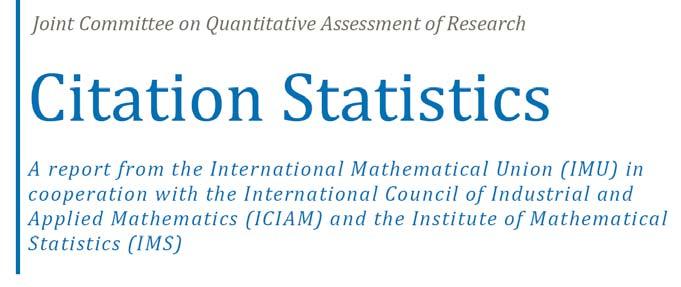 Slepé počítání citací to nezachrání... http://www.mathunion.org/fileadmin/imu/report/citationstatistics.