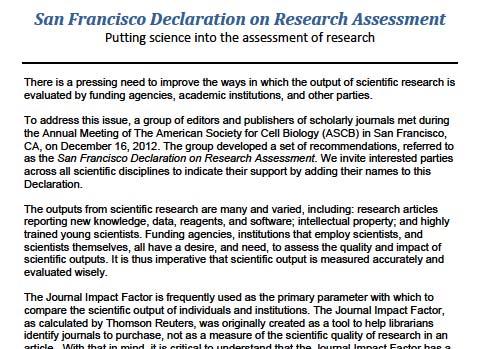 Sanfranciská deklarace http://am.ascb.