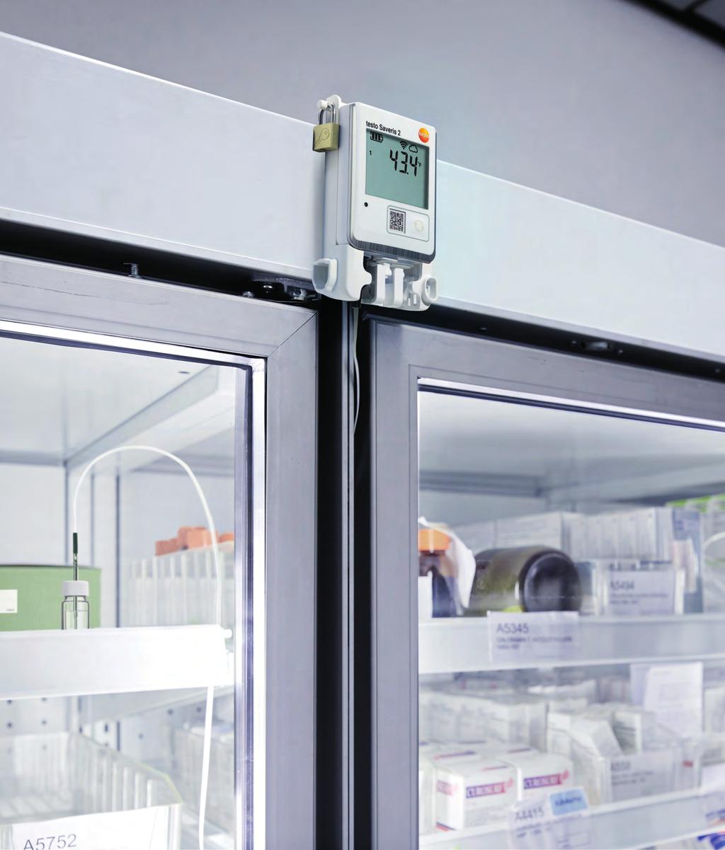 Testo Saveris 2 je optimálně přizpůsobený našim každodenním požadavkům ve skladování léčiv citlivých na teplotu.
