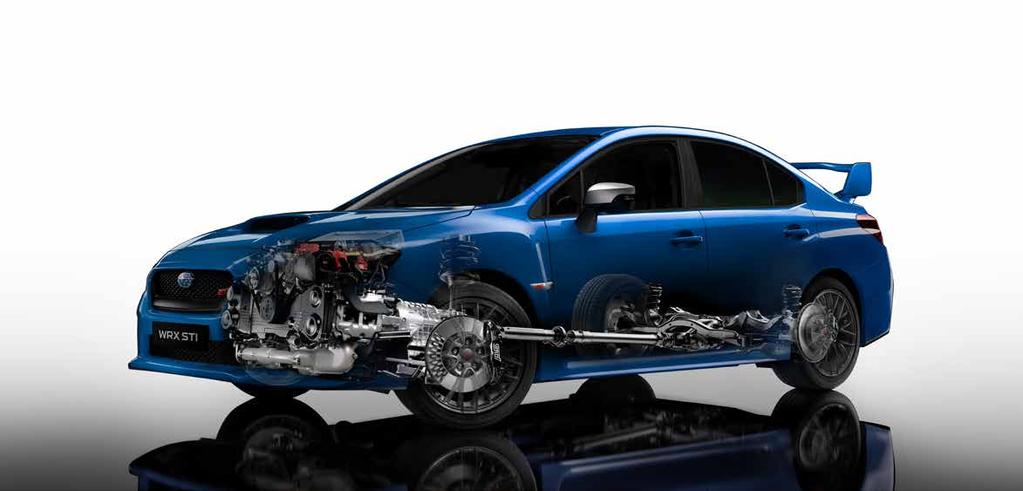 ZÁKLADNÍ TECHNOLOGIE SUBARU POHON VŠECH KOL SYMMETRICAL AWD Nejvyšší prioritou konstruktérů Subaru vždy bylo zajistit požitek z jízdy bez kompromisů v otázkách bezpečnosti nebo pohodlí.