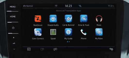 Díky softwarovému rozhraní App Connect, které v sobě integruje tři inovativní technologie pro připojení chytrého mobilního telefonu¹ MirrorLink ², CarPlay ³ a Android Auto ³, můžete prostřednictvím
