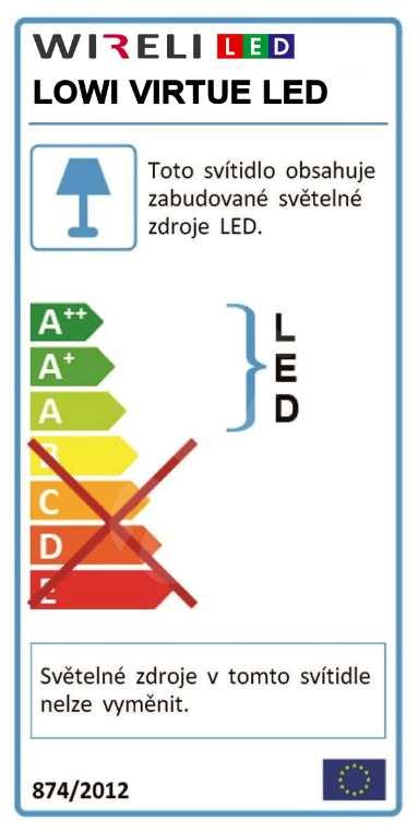 Konstrukce Těleso hliníkový LED profil LOWI standardně: elox.