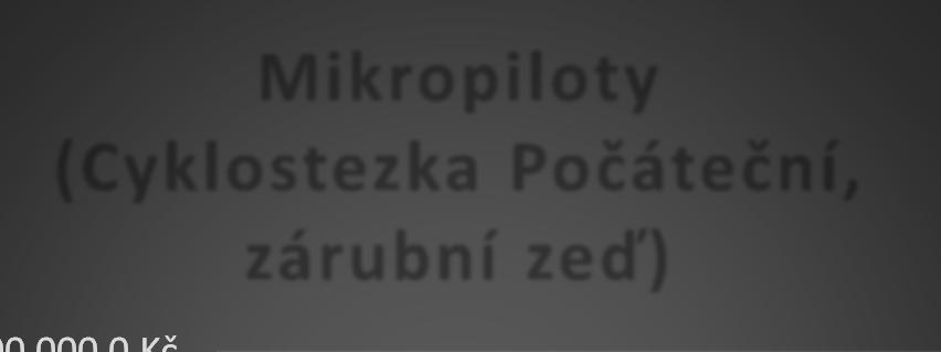 stěny (BD U Milosrdných) 0,0 Kč Graf 7 Pilotové založení shrnutí Pilotové založení (Tulipa