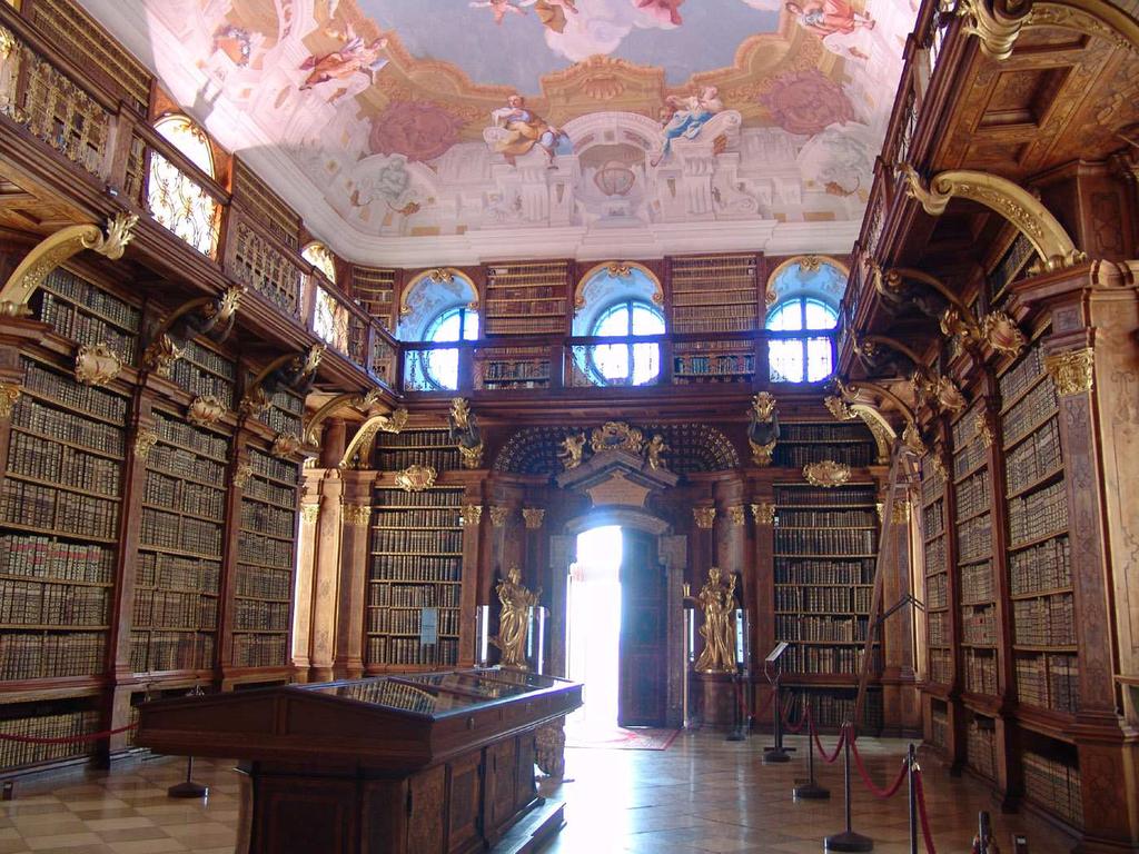 Knihovny v Rakousku Barokní knihovny klášterní (církevní) univerzitní královské a šlechtické významných osobností soukromé