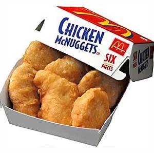 výrobků (McNuggets, Strips) z max.