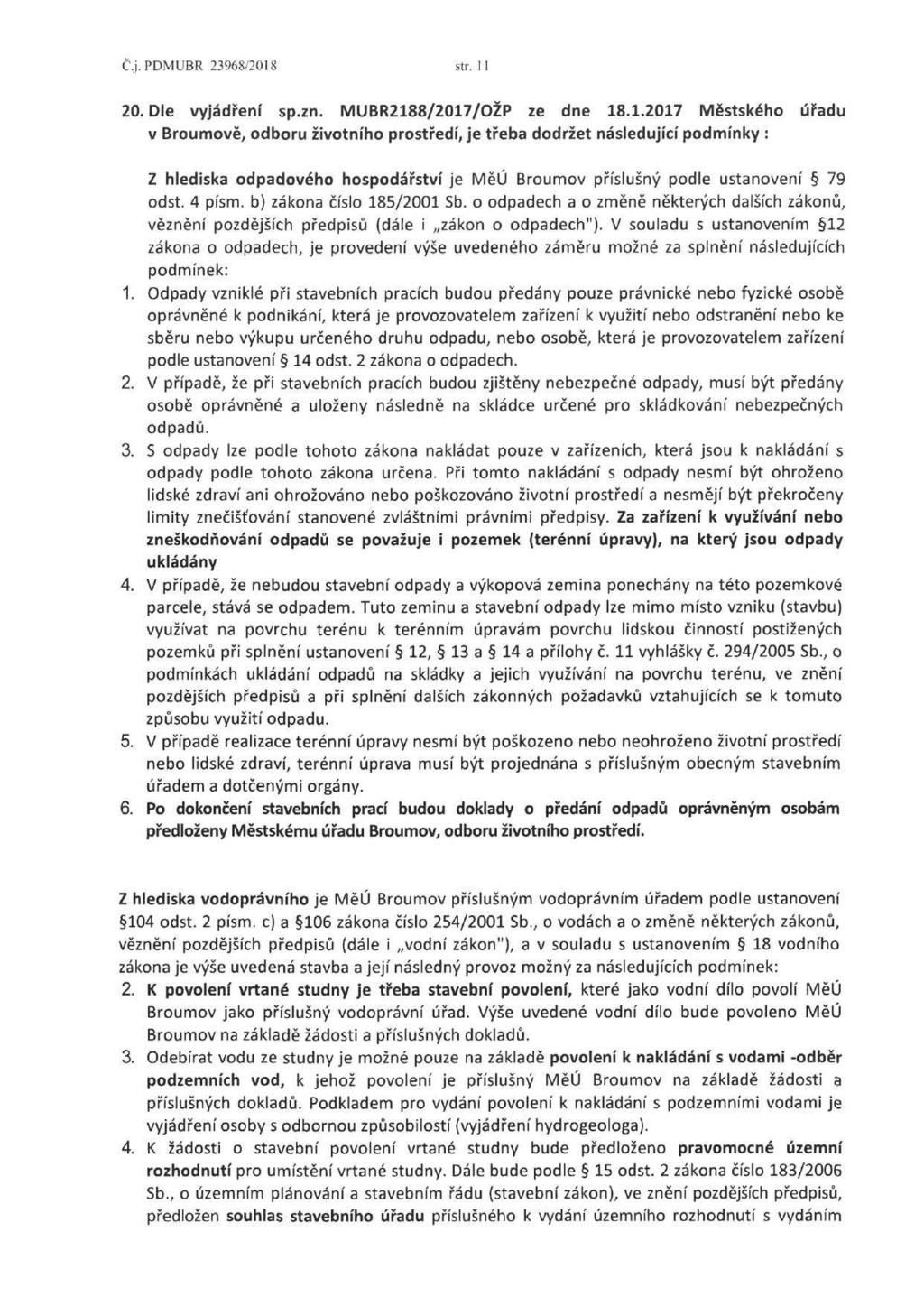 Č.j. PDMUBR 23968/2018
