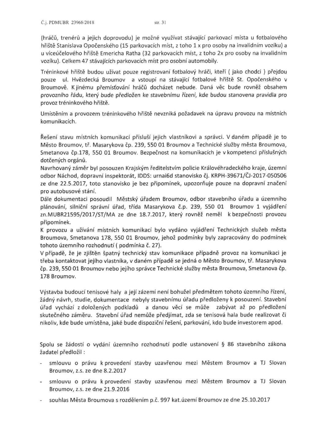 Č.j.PDMUBR 23968/2018 str.