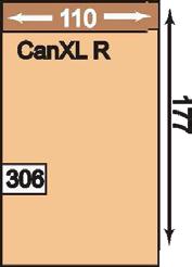 područka vlevo nebo vpravo 305 CanXLL 306 CanXLR 110 73