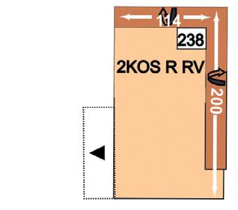 237 2KOSLRV 2 2KOSRRV 114 200 2sedák kombielement s polohováním opěráku a