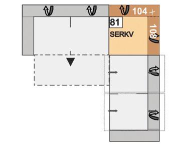 KV = element s lůžkem vlevo / element s WAfunkcí vpravo 15 675 Kč 15 950 Kč 16 225 Kč 17 325 Kč 18 425 Kč 19