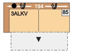 SPACÍ POHOVKA / SPACÍ GAUČ / SPACÍ SOFA 85 3ALKV 86 3ARKV 194 3sedák s nastavení opěrky hlavy a funkce příčného lůžka, područka vlevo nebo vpravo možné pouze v kombinaci se špičatým rohem nebo