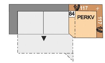 26 620 Kč 31 405 Kč 28 270 Kč 33 880 Kč 30 470 Kč 83 PELKV PERKV 117 117 Trapézový roh vlevo nebo vpravo (2dílný) s nastavením opěrky hlavy možné pouze v kombinaci s trapézovým