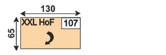 120 120 160 160 106 XXL Ho 130 46 65 107 XXL HoF 130 46 65 108 XXLHoSF 127 46 65 POLŠTÁŘ XXLtaburet, s trvalým čalouněním, pouze se sedákem z polyeterové pěny XXLtaburet, vyklápěcí, pouze se sedákem