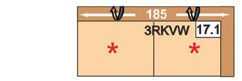 1 3RKVW 185 3sedák s nastavením opěrky hlavy, područka vlevo nebo vpravo; WAfunkce za příplatek * dvoudílné dodání pro funkční 38 115 Kč 34 375 Kč 41 140 Kč 37 125 Kč 44 165 Kč 39
