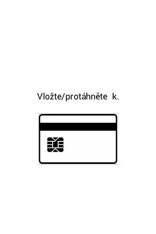 6 Platba kartou Platbu kartou vyvoláte na obrazovce Rychlý prodej či Shrnutí platby pomocí ikony se symbolem karty. Následuje sekvence obrazovek, které vás platbou kartou provedou.