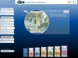Uživatel bude moci zjistit, jak vypadají všechny ochranné prvky eurobankovek, včetně těch, které běžný uživatel bankovek obvykle nevidí např.