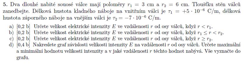 24/5 (učebnice př. 28ú) a) Uvnitř není žádný náboj Gass.