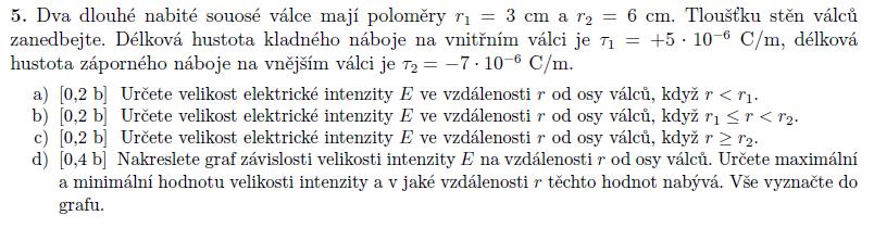 24/5 (učebnice př. 28ú) a) Uvnitř není žádný náboj Gass.