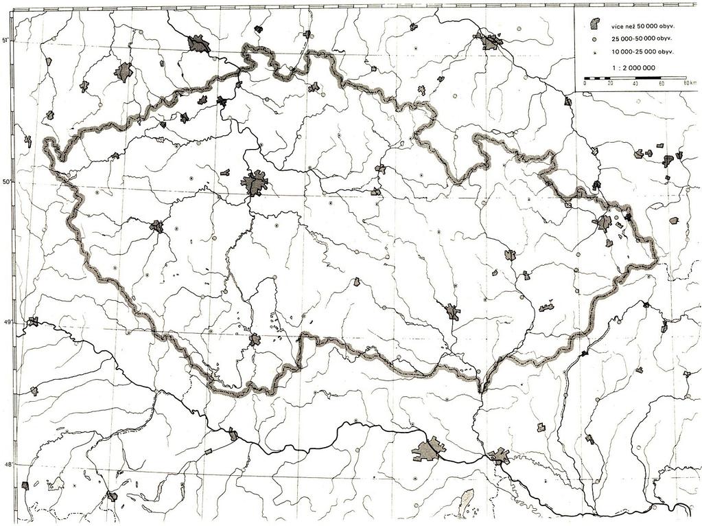 a/ Najdi a vyznač na mapě místo, kde se nachází hora Říp b/