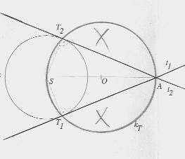 Matematika pro 8.ročník -. pololetí Kolektiv pedagogů FZŠ Brdičkova 878, Praha Příklad: Sestroj tečnu ke kružnici k, která prochází daným bodem A.