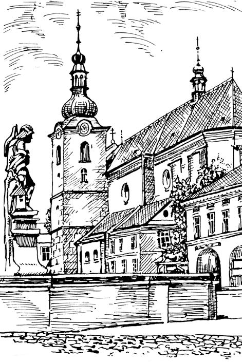 Na levém břehu řeky Svitavy vysadili osadu Starou Svitavu s kostelem sv. Jiljí a farou. Původně gotický kostel Navštívení P. Marie je druhou doloženou nejstarší stavbou ve městě, a to z poloviny 13.