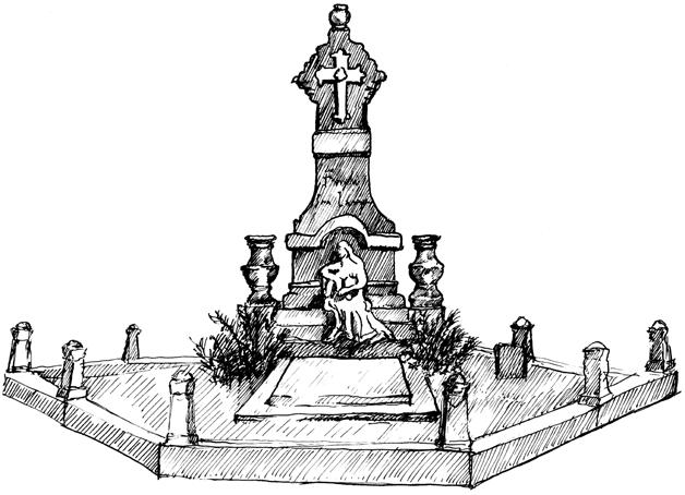 12. HROBKA RODINY JULIA LANGERA Toho 29. května 1901 vyšel průvod smutečních hostí z Langrovy zesnulého Julia Langera přes náměstí k novému hrobu. Pohřeb se stal účasti významných hostí.
