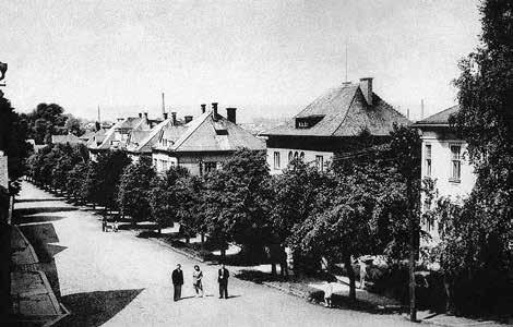 května Bahnofstraße Uzavřená Postgrundgasse Neumannova Úzká Schwemmteichgasse (U Plavebního rybníka) Čajkovského V V Polích Feldgasse Polní (přímý překlad) V Zahrádkách