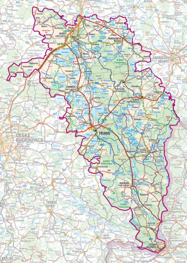 cyklotrasa turistická trasa dálnice, rychlostní silnice, - s nájezdem, ve výstavbě silnice s oddělenými jízdními pruhy hranice placeného úseku silnice I. a II.