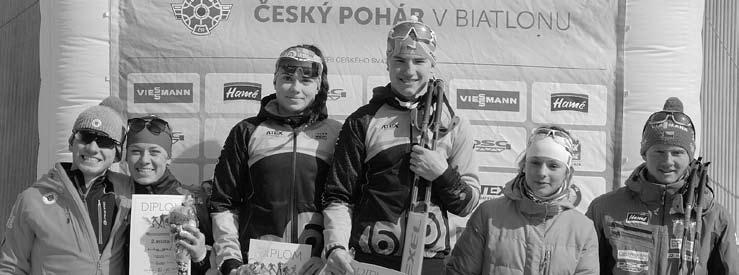 Tereza Grossmannová (starší žákyně) Štafety dvojic: 1. Nikita Kubíčková a Tereza Grossmannová 2. Matěj Költö a Luděk Abrahám Závody s hromadným startem: 1. Nikola Marková (mladší žákyně) 2.