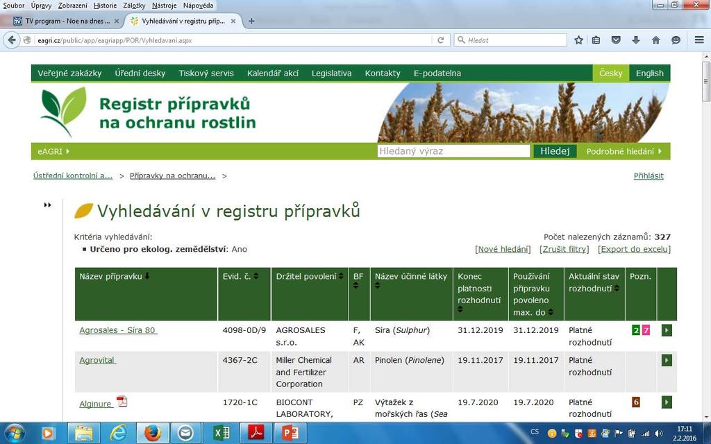 Registr POR http://eagri.