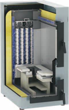 Kotly na kusové drevo Vitoligno 100-S 18 až 45 kw Vitoligno 100-S je kompaktný, cenovo atraktívny splyňovací kotol na kusové drevo, ktorý sa hodí na monovalentnú ako aj na bivalentnú prevádzku