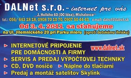 4. 2011 sa sťahujeme AUTOMATICKÉ POHONY www.garazbrany.sk 0905 151 289 www.pohonybran.eu 0908 541 003 87-0037 pre krídlové a posuvné brány, závory, mreže značky Came.