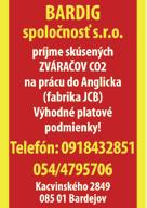 Bližšie informácie na 09 17472930, 0031629329527 alebo pracavholandsku@hotmail.nl 87-0028 H¼ADÁTE PRÁCU?