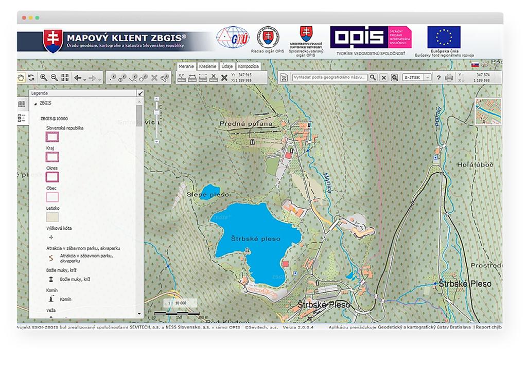 Naopak, elektronické služby ZBGIS sú prepojené so službami základných registrov a spoločných modulov ÚPVS: register adries, register fyzických osôb, register