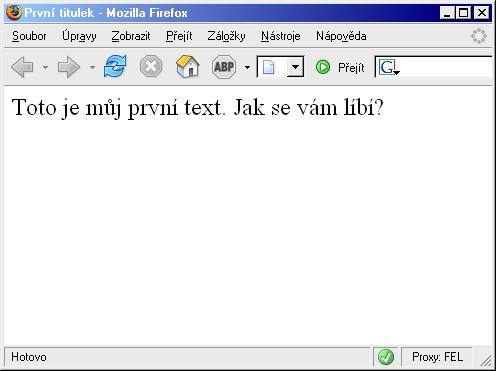 Výsledek jak se to