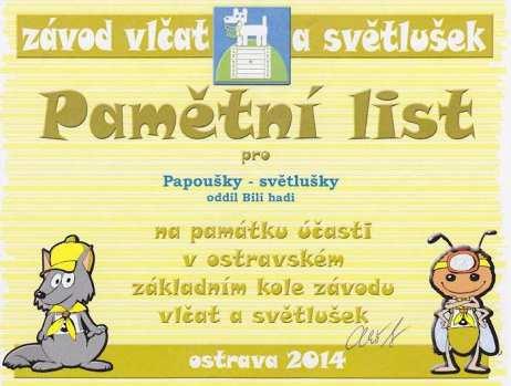 Rok 2014 začali Bílí hadi Tříkrálovou sbírkou, pokračovali přespáním v klubovně nebo si užívali pololetních prázdnin na valašské chalupě na Bařince.